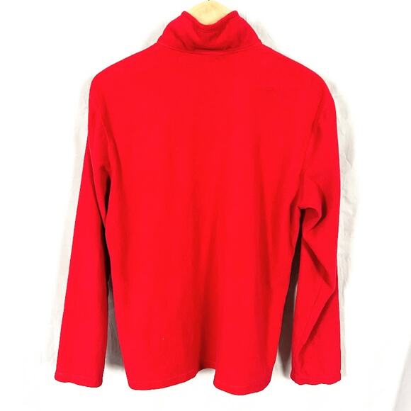 The North Face Polartec 1/4 ZIp Pullover Fleece Lightweight Red Men sz Small - Picture 7 of 7